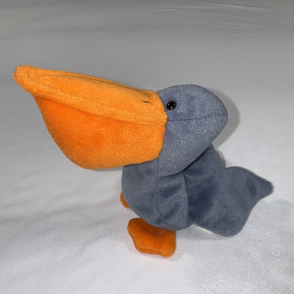 Ty Beanie Baby SCOOP Pelican Bird 1996 Vtg No Tag Plush‎ Toy Retired
